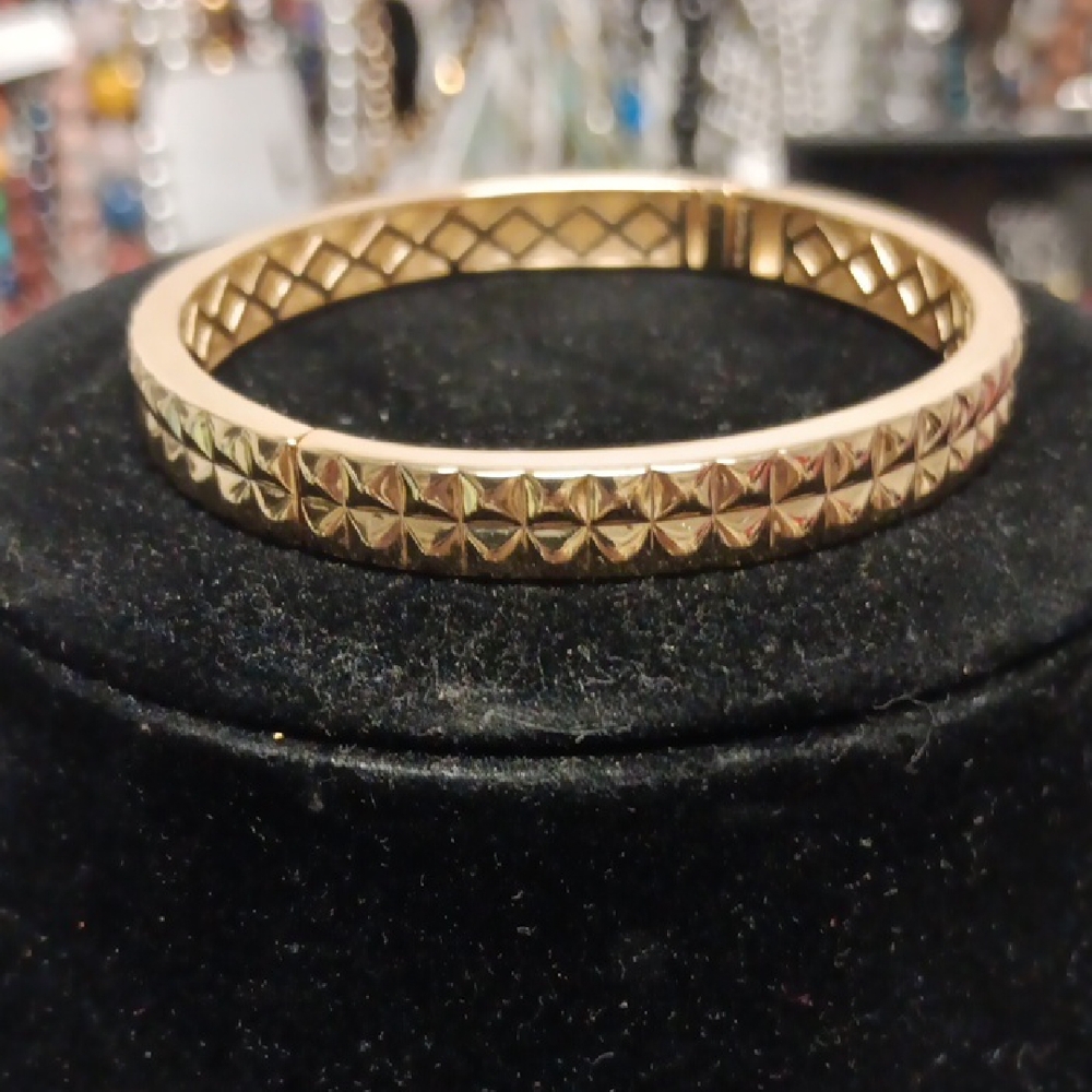 EverTrue Bronzella Collection Pyramid Pulse Band Ring in 18K YG Plated Bronze